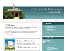 Tablet Screenshot of christiansciencerockville.org